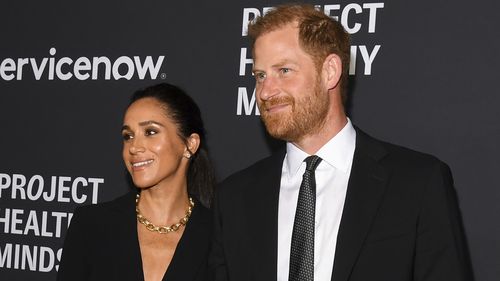 Il principe Harry, duca di Sussex e Meghan, duchessa di Sussex, al gala della Giornata mondiale della salute mentale del Project Healthy Minds agli Spring Studios il 9 ottobre 2025 a New York City.