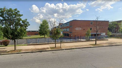 The wrongly accused boys were visiting former teachers at Harlem Park Junior High before the murder took place.