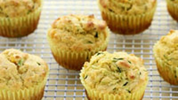 Zucchini and corn muffins