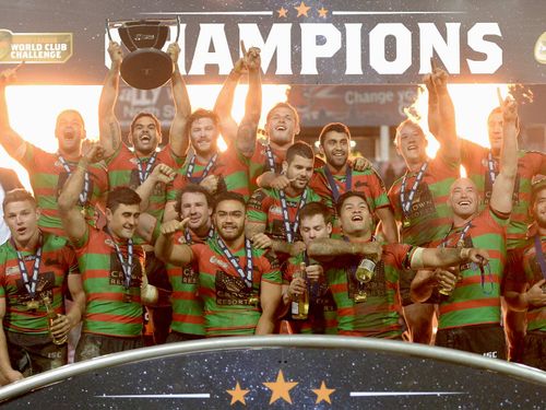 The Rabbitohs held St Helens to nil. (AAP)