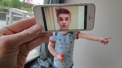 Justin Bieber as a baby. (Instagram)