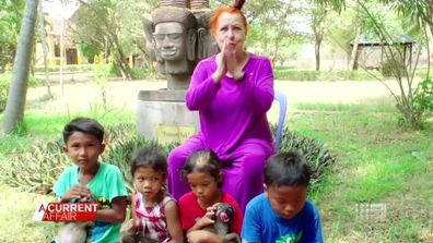 Geraldine Cox marks 30 years as 'mum' to hundreds of Cambodian kids