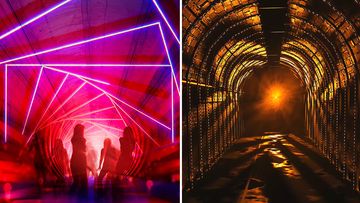 Vivid Sydney Wynyard Tunnels Dark spectrum 