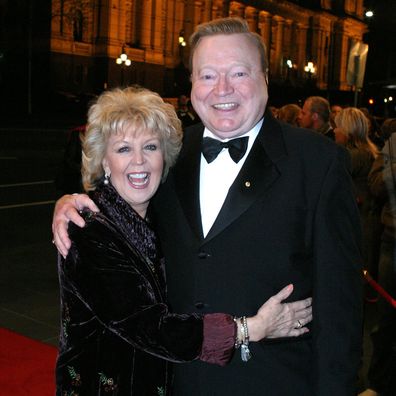 Bert and Patti Newton at the opening of Phantom of the Opera, at The Princess Theatre. Saturday 28th. July 2007. 