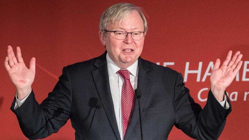 Give Trump a go, Rudd says