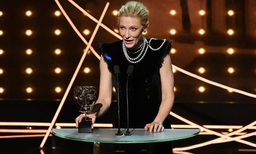 Cate Blanchett wins Best Actress at the 2023 BAFTAs.