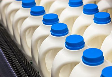 Plastic milk bottles (Getty)