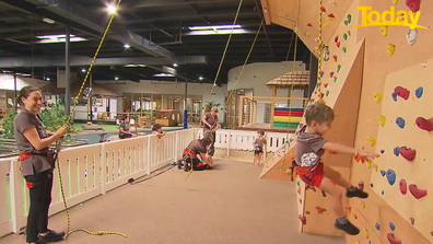 Paisley Park Early Learning Centre in Sydney has a rock climbing wall among other attractions.