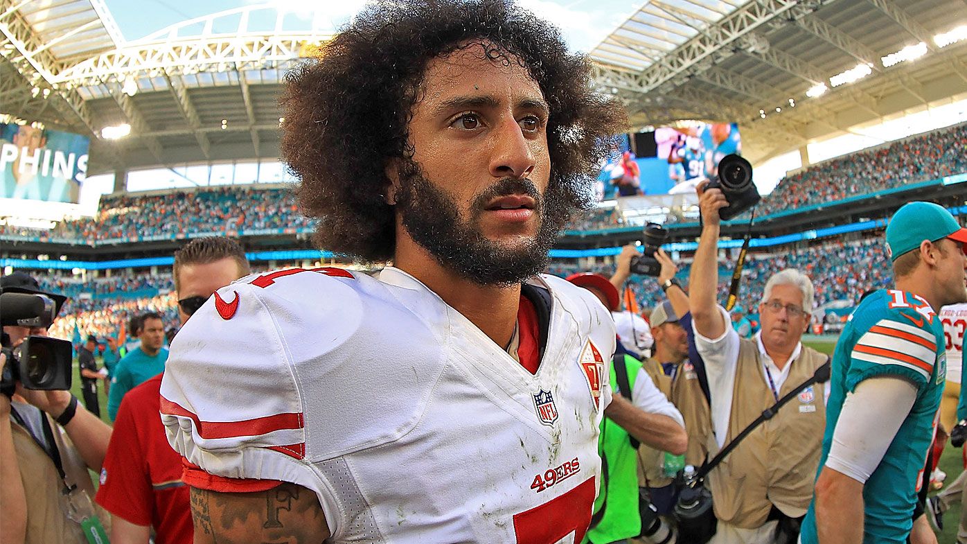 Colin Kaepernick during his NFL career with the 49ers