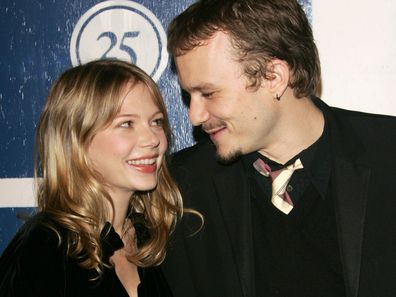 Michelle Williams and Heath Ledger attend the Independent Feature Project's 15th Annual Gotham Awards in 2005 in New York City.