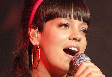 Which song was Lily Allen's first No.1 single in the UK?