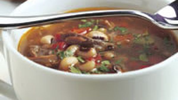 Lamb and black-eye bean soup