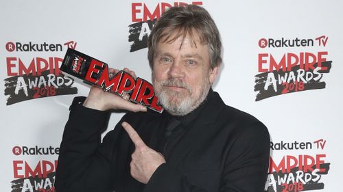 Mark Hamill wins Icon Award at the Empire Film Awards in London (AAP)