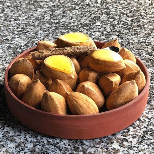 Bunya Bunya is nut ice cream, in a sugar bag with a Bunya wood spoon. (Instagram)