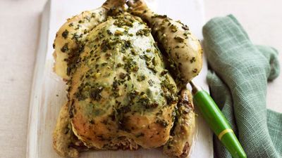 Recipe:&nbsp;<a href="http://kitchen.nine.com.au/2016/05/16/17/51/lemon-and-thyme-baked-chicken" target="_top">Lemon and thyme baked chicken<br />
</a>