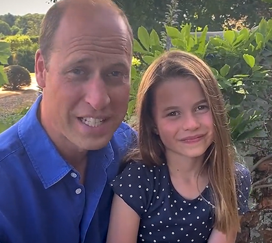 Prince William and Princess Charlotte's video message ahead of Euro 2022 final