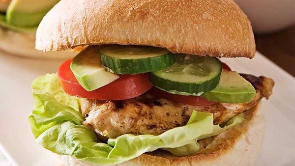 Tasty chicken burger recipe. Image: Real Living