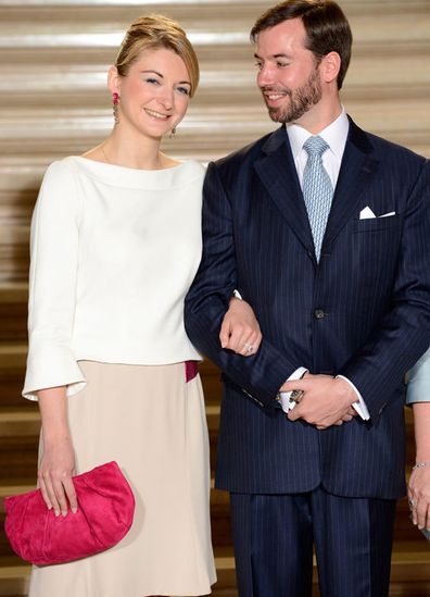 Countess Stephanie de Lannoy and Prince Guillaume of Luxembourg announce their engagement on April 27, 2012 in Luxemburg City in Luxemburg.