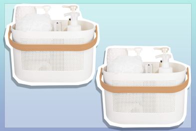 9PR: Plastic Storage Basket with Handles