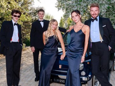 Romeo Beckham, Cruz Beckham, Harper Seven Beckham, Victoria Beckham