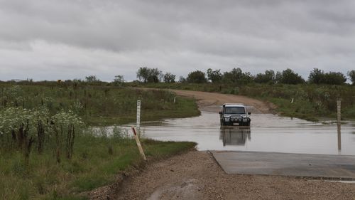 Millie Creek flooding, Millie, south of Moree. Northern Tablelands are expected to receive a month's rain in one day. 11th November 2021 Photo Louise Kennerley