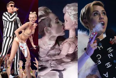 When she wasn't riding around a wrecking ball nude, she was twerking all over anything and everything that allowed her to. <br/><br/>But what will next year bring from the 'We Can't Stop' star?<br/><br/>Maybe our top 20 moments from the year will help us to predict what 2014 will bring...
