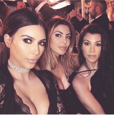 Kim Kardashian, Larsa Pippen, Kourtney Kardashian, selfie, Instagram
