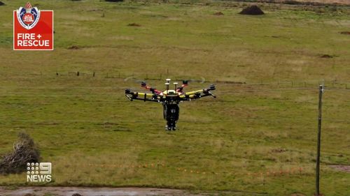 The new drones are expected to reduce the need for firefighters to walk into bushland and light backfires. 