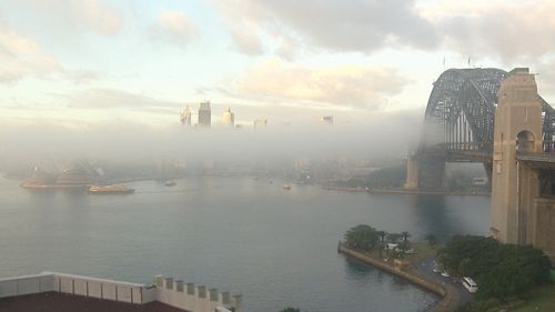 This is the view many Sydneysiders woke up to this morning. Picture: 9NEWS