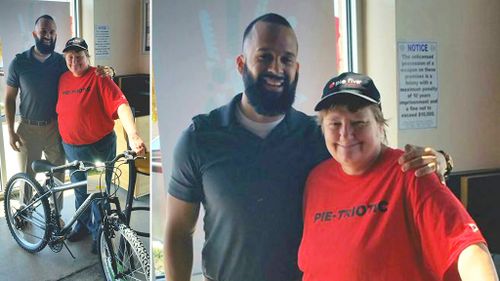 Restaurant worker who walked 13km to work every day treated to new bike