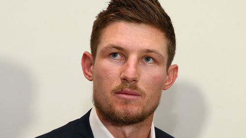 Cameron Bancroft copped a nine-month suspension for his role in scuffing the ball with sandpaper. (AAP)