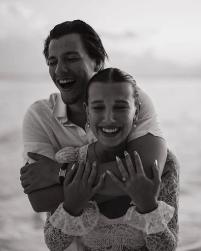 Jake Bongiovi and Millie Bobby Brown appear to confirm engagement