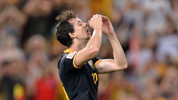 Robbie Kruse missed golden chance late in the match. (Getty)