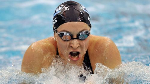Kukors Smith alleges Sean Hutchison, who began coaching her at a swim club near Seattle, groomed her for sexual abuse when she was 13. (AP)
