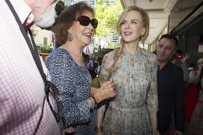 All smiles! Nicole and mum Janelle walked the red carpet hand in hand on George Street in Sydney. <br/>