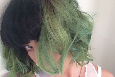 @katyperry: SLIME GREEN FOR SPRING by my bb's @neeenaboo & @brantmayfield at the @mcmillansalon