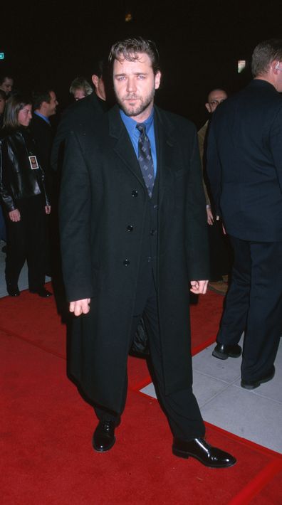 Russell Crowe during Proof of Life Los Angeles premiere in 2000 at The Academy in Beverly Hills, California, United States. 