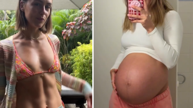 Steph Claire Smith shows how her body changed through pregnancy