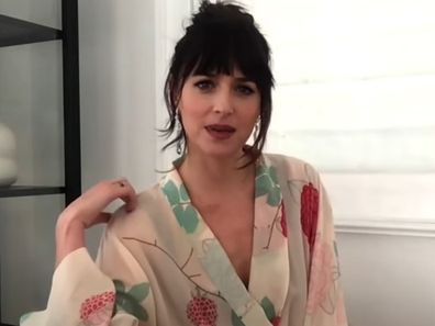 Dakota Johnson lied about loving limes in Architectural Digest tour.