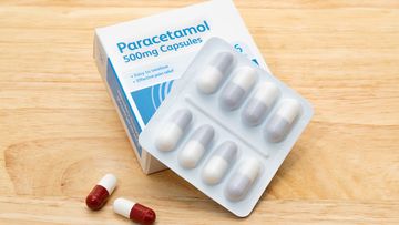 Box of generic Paracetamol capsules