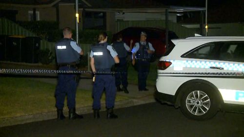 Police were unable to interview the man due to his injury but instead attended a home in Campelltown, where a crime scene was established. (9NEWS)