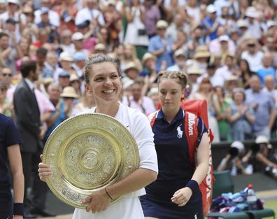 Simona Halep of Romania won the ladies' singles final at Wimbledon against Serena Williams.