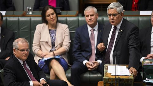 Ken Wyatt speaks at Question Time.