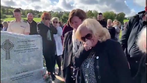 Mourners at Shay Bradley's funeral were left in tears - of laughter when he got one last prank in before his coffin was lowered.