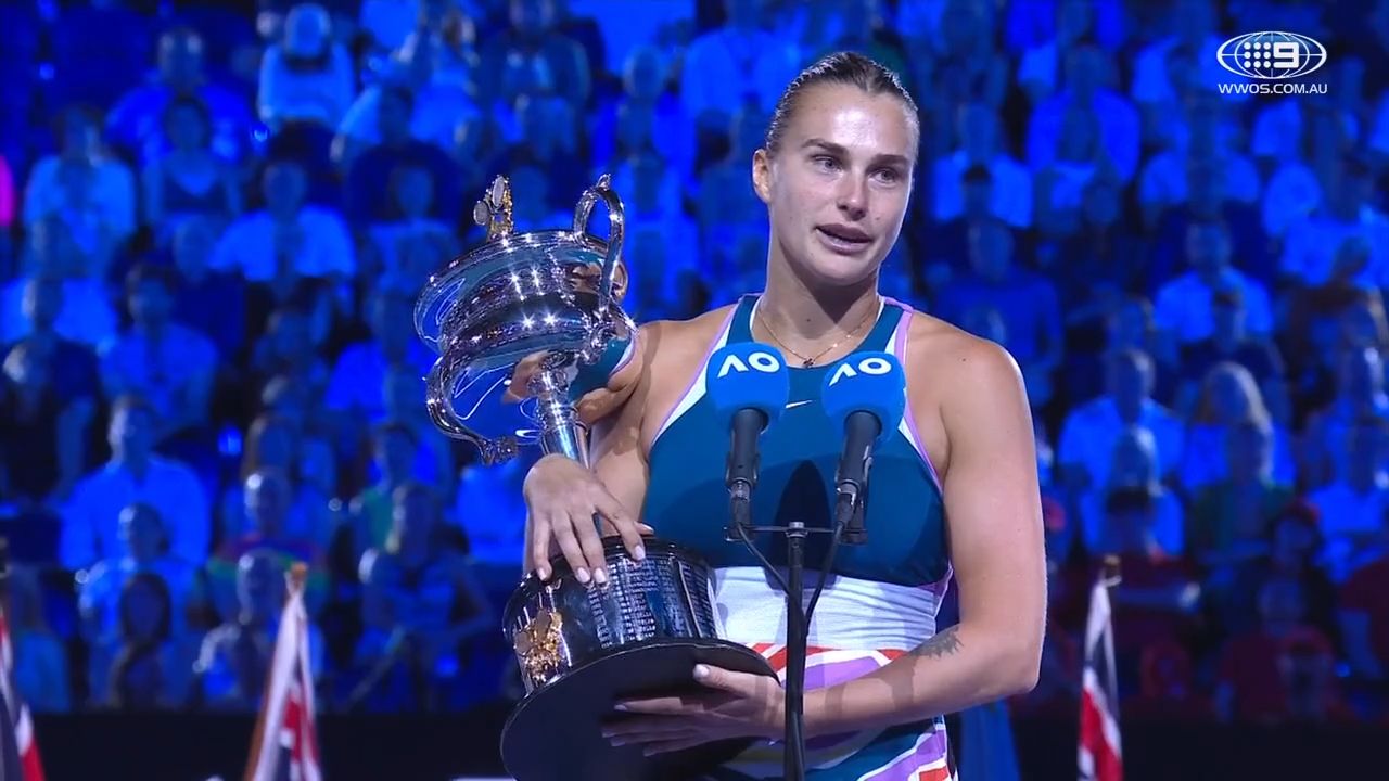 Australian Open winner's touching 'thank you' to pioneering women's tennis 'inspiration'
