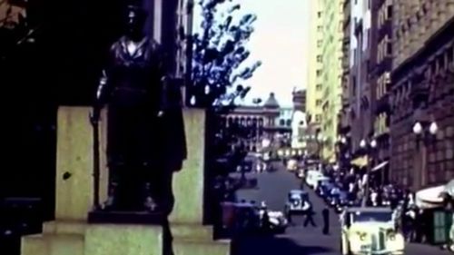 SYDNEY: Cars drive past the Cenotaph on now pedestrianised Martin Place