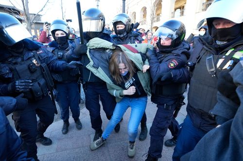 Protests against the invasion started last Thursday in Russia and have continued daily ever since