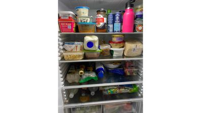 Brooke's fridge is full of familiar items.