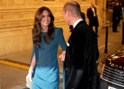 Kate, Princess of Wales, and Prince William arrive to attend the Royal Variety Performance at the Royal Albert Hall in London, Thursday, Nov. 30, 2023.