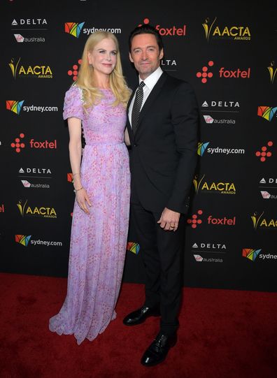 Nicole Kidman and Hugh Jackman attend the 7th AACTA International Awards at Avalon Hollywood in Los Angeles on January 5, 2018 in Hollywood, California.